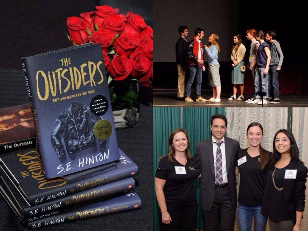 The Outsider Book and People Smiling