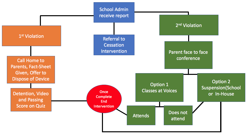 NVUSDs Tobacco and Vape Intervention Flow Chart